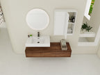 60 Inch Wall-Mounted Bathroom Vanity