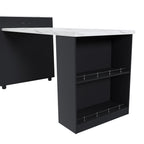 80-Inch Expandable Kitchen Island with Dining Table