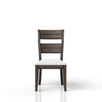 Chocolate Upholstered Seat Side Chair