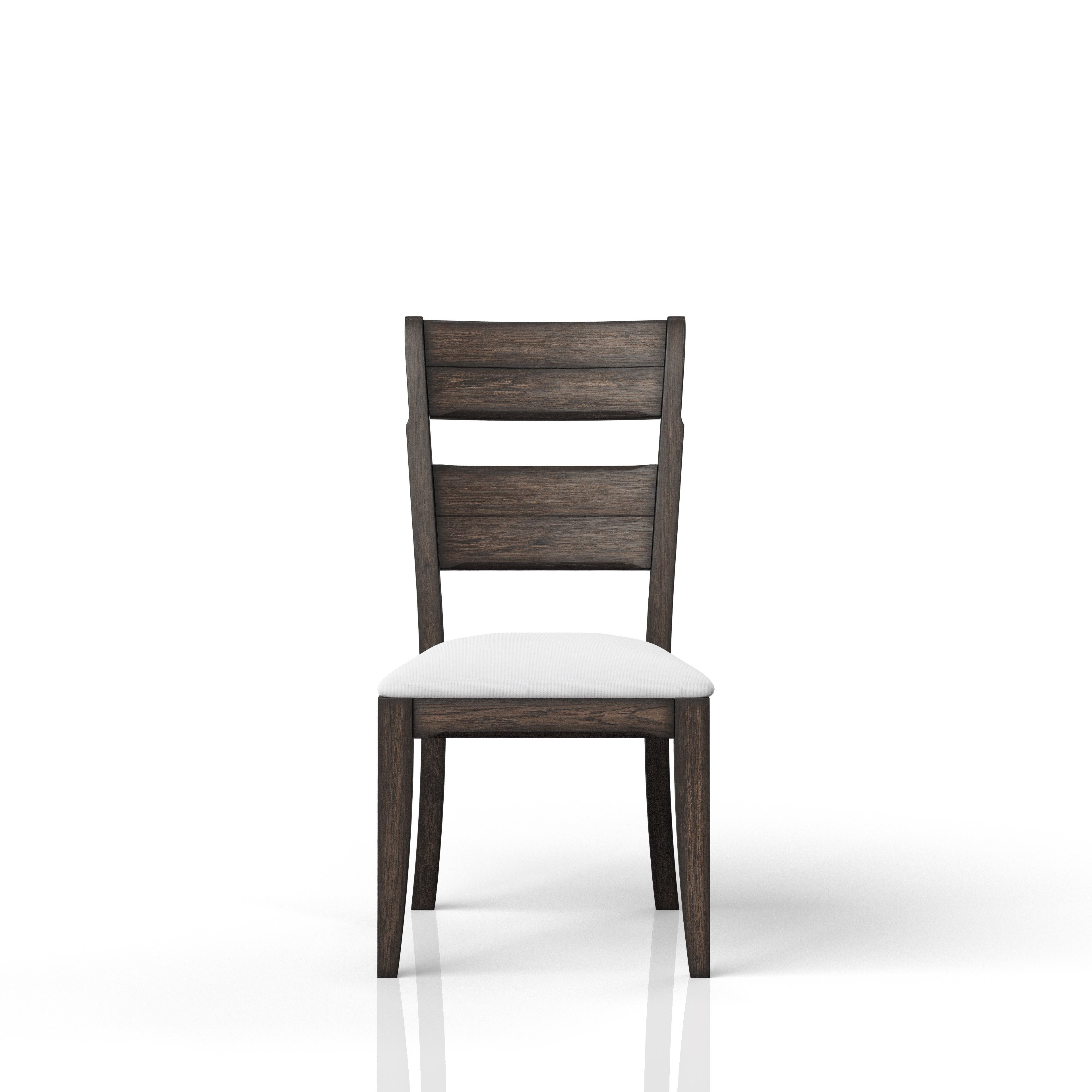 Chocolate Upholstered Seat Side Chair