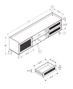 72 Inch TV Stand - Console Media Entertainment Center
