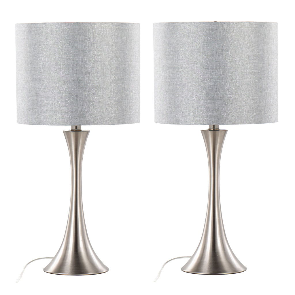24" Contemporary Metal Table Lamp
