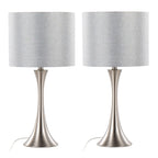 24" Contemporary Metal Table Lamp