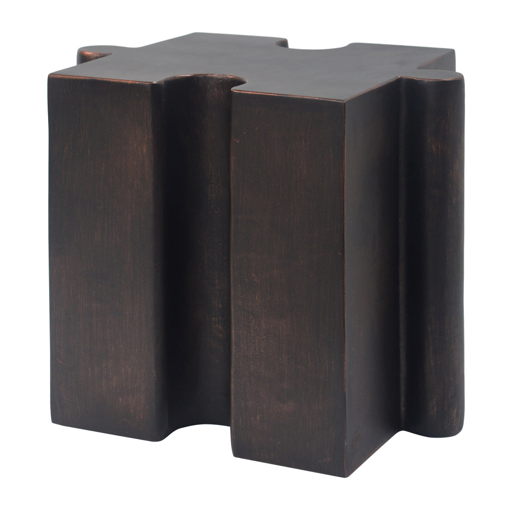 Puzzle Art Side Table, Modular Concave Edge MGO Table