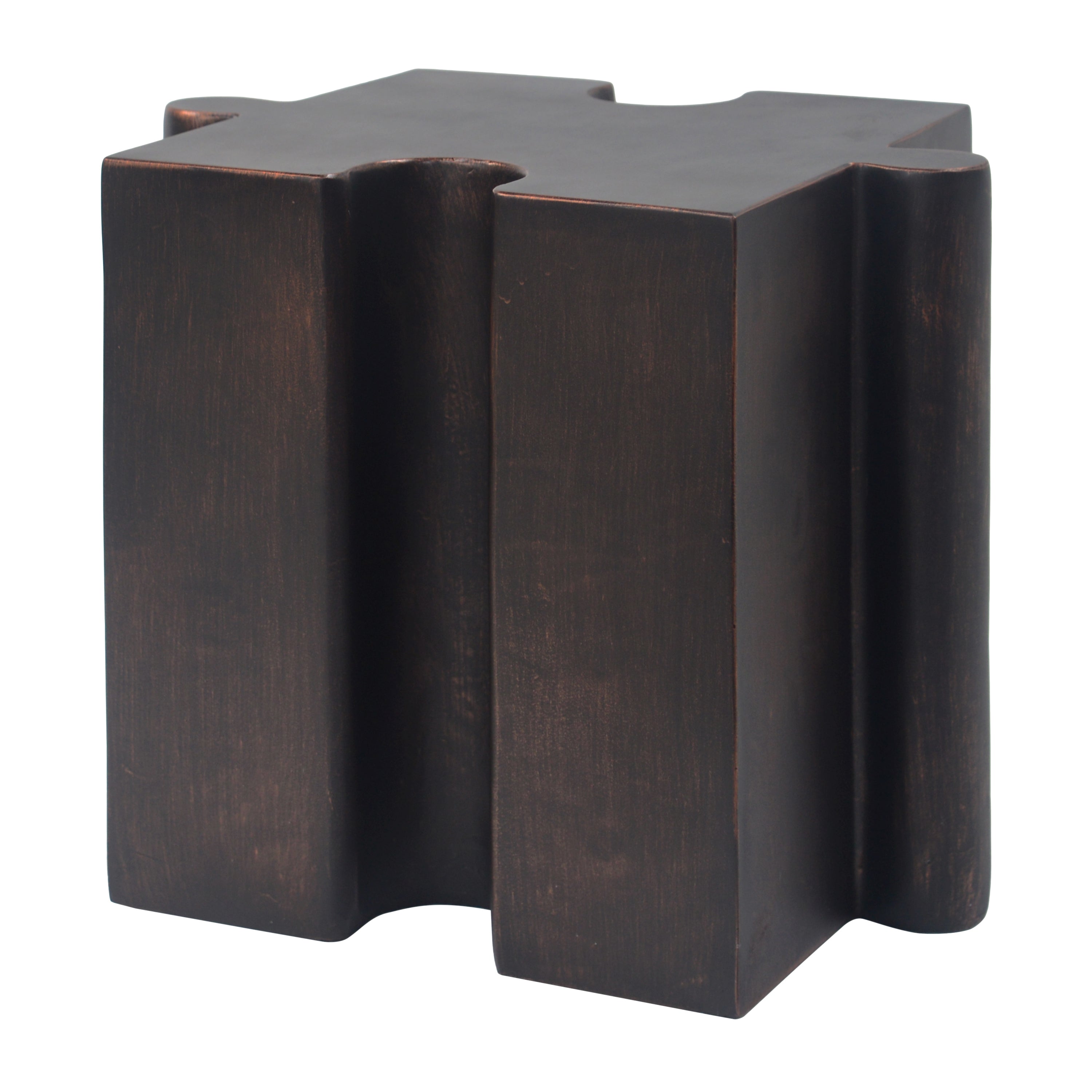 Puzzle Art Side Table, Modular Concave Edge MGO Table