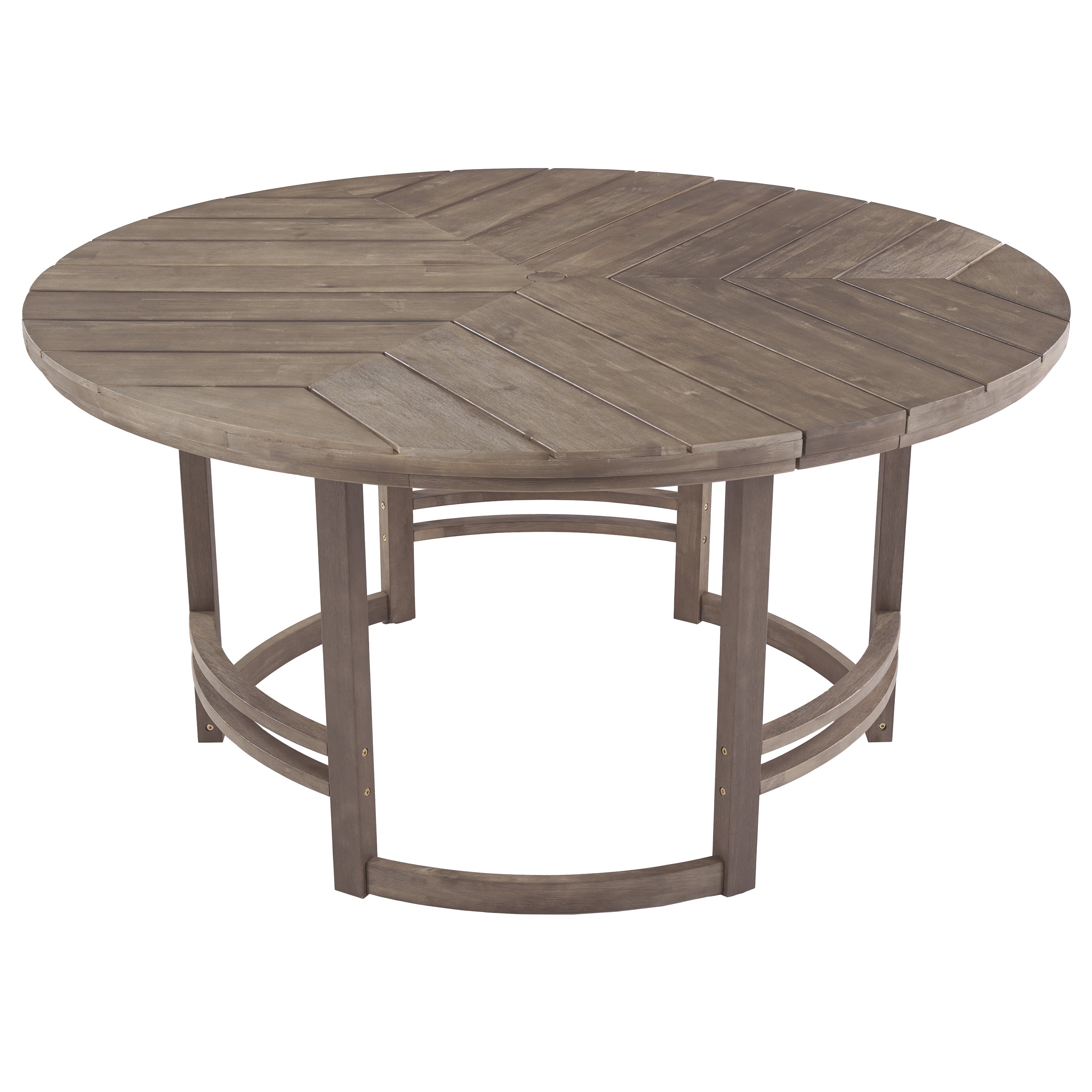 Outdoor Dining Set 5-Piece Patio Table and Chairs with Umbrella Hole