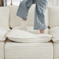 Cloud Sectional Couches for Living Room, Convertible L-Shape Couch with Ottoman