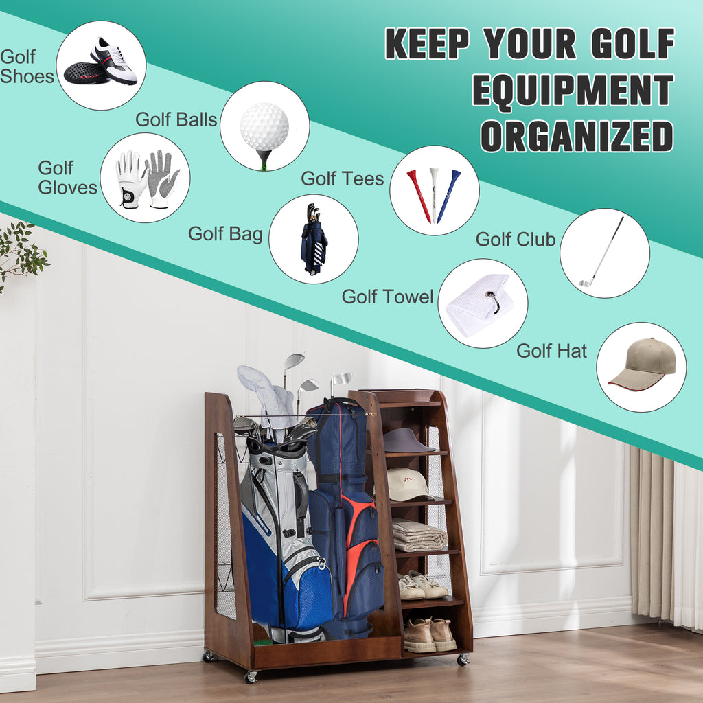 Golf Bag Organizer for Garage