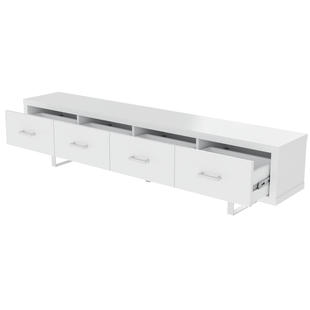 High Gloss TV Stand - 78.7 inches