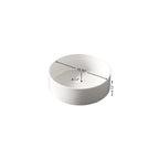 MUNIN 16'' Bathroom Sink - Round Vessel Ceramic Basin