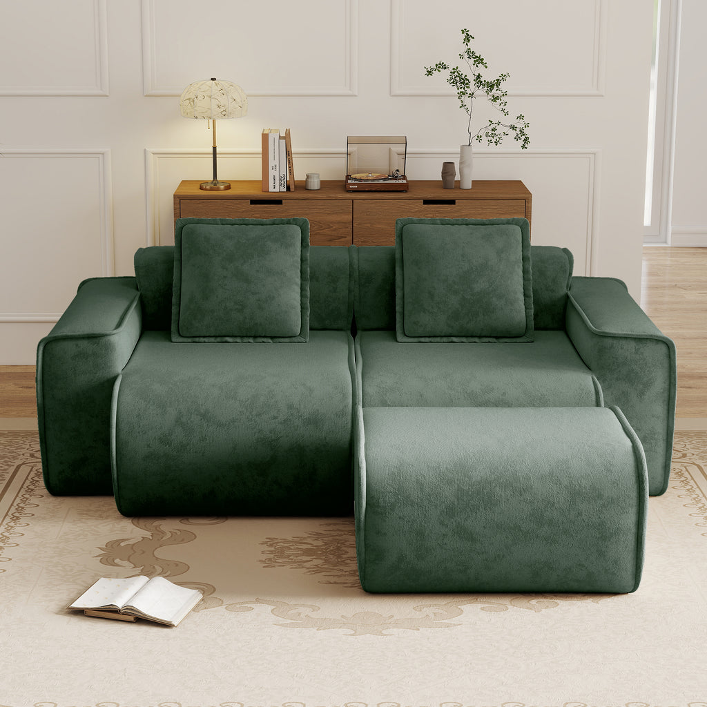 Streamlined Design Modular 2 Seat L Shape Sectional Sofa