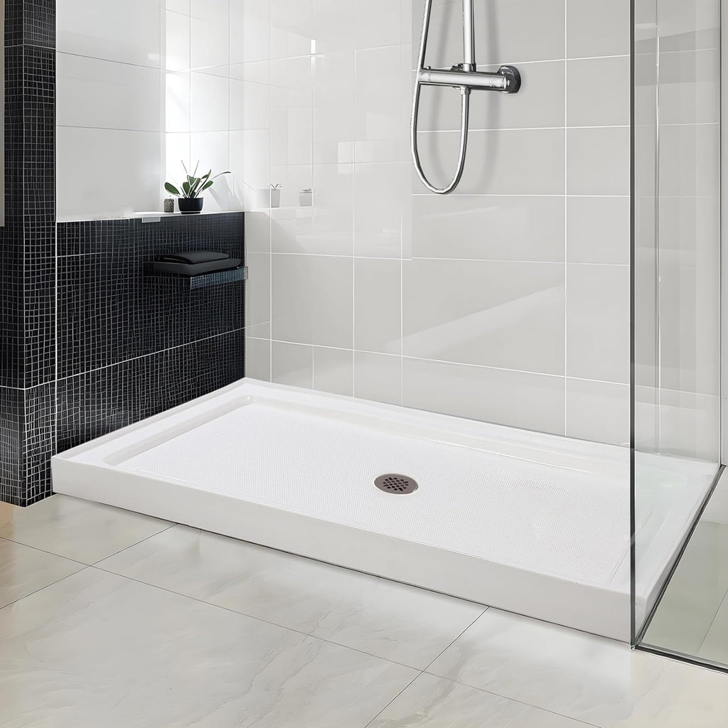 60" x 32" Shower Base with Central Drain