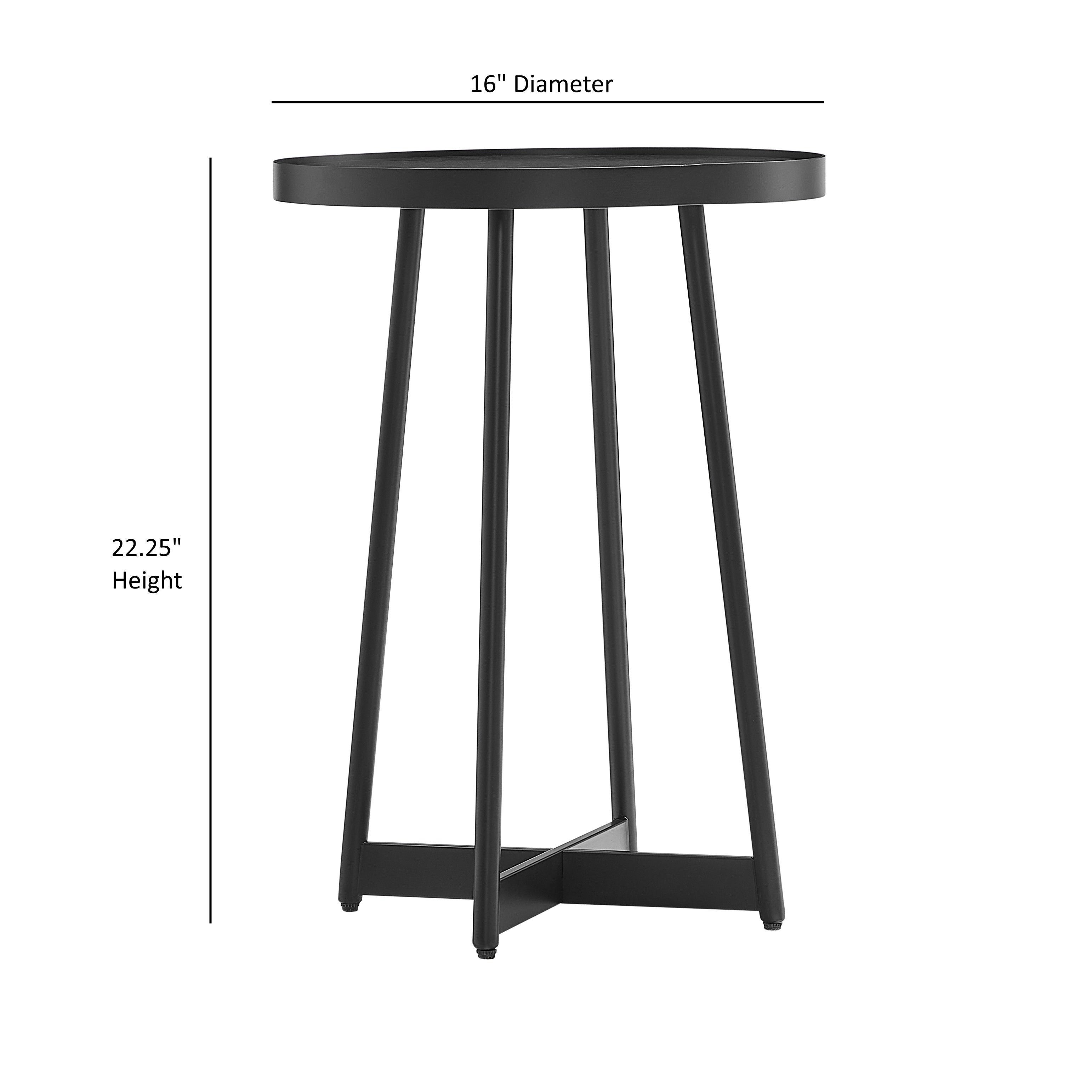 Ranlo Modern Round Accent Table