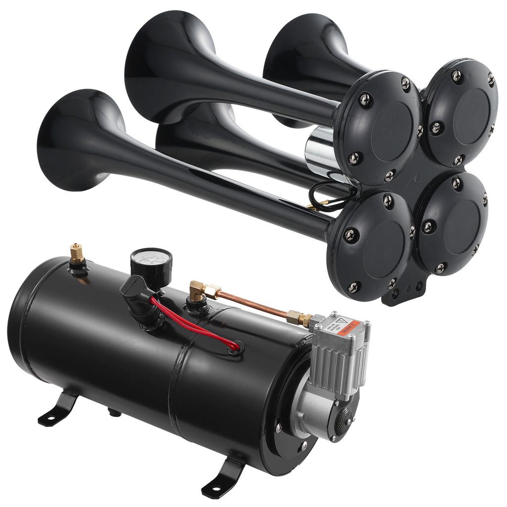 Train Horns Kit with 4 Trumpets