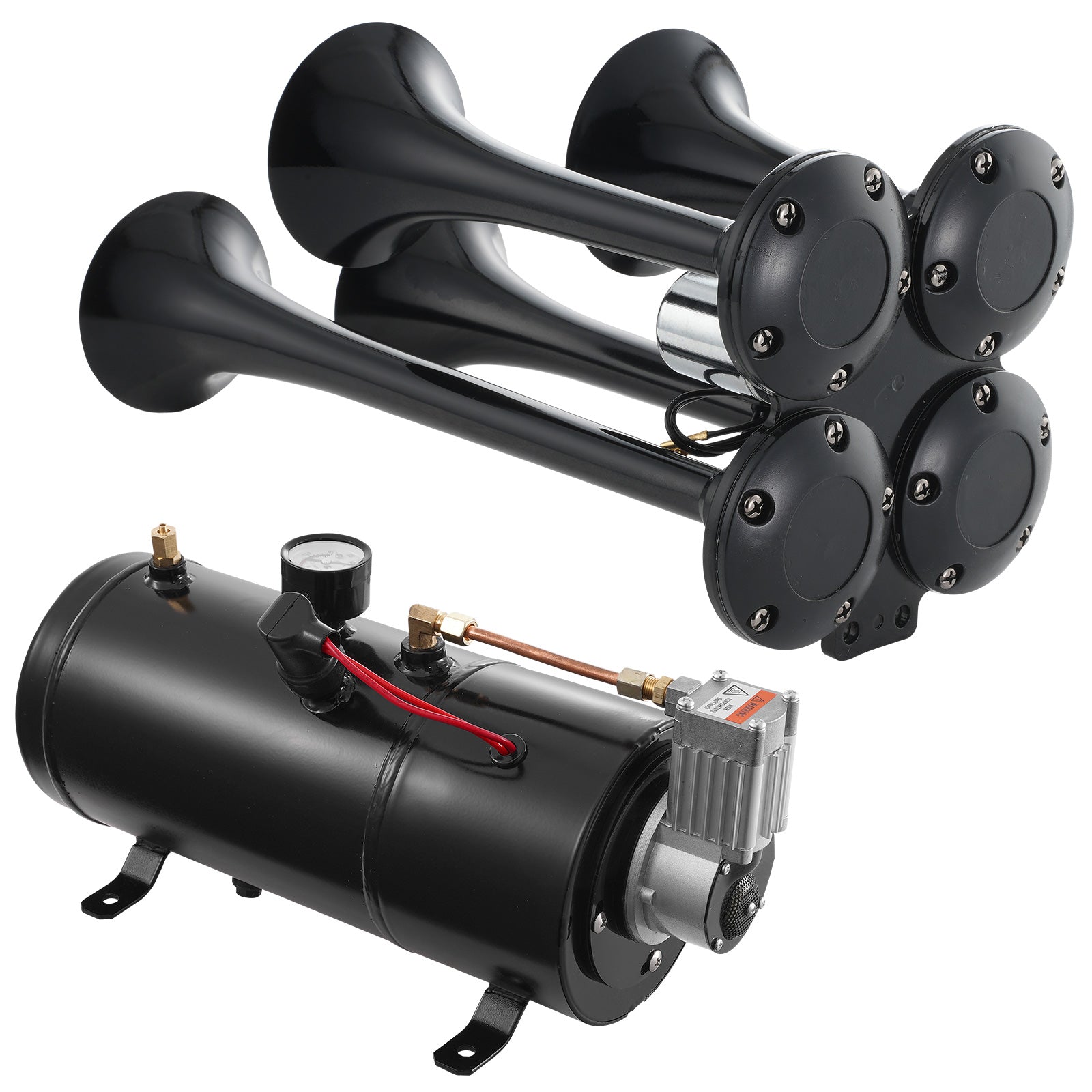 Train Horns Kit with 4 Trumpets