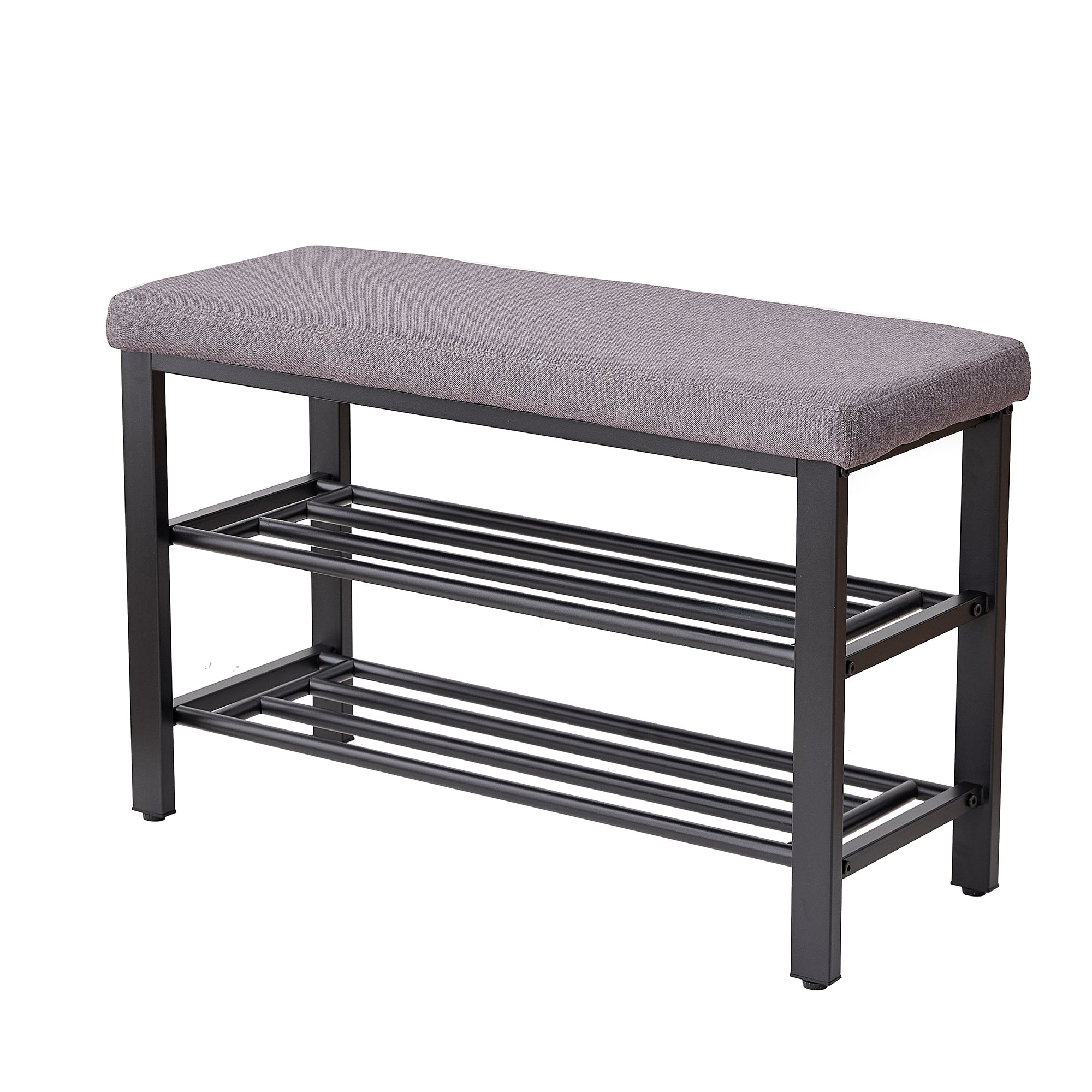 Shoe Bench with Cushion and Storage