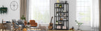 78.7" Extra Tall 7-Tier Industrial Bookcase