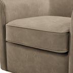 Westly Faux Leather Swivel Accent Chair - Willow