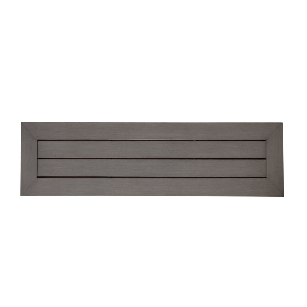 Modern Outdoor Aluminum Dining Bench