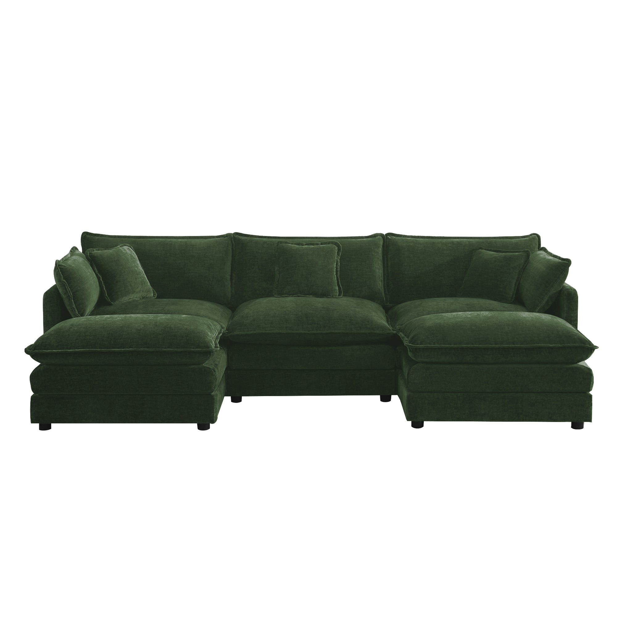 U-Shaped Sectional Sofa w/Reversible Footrest