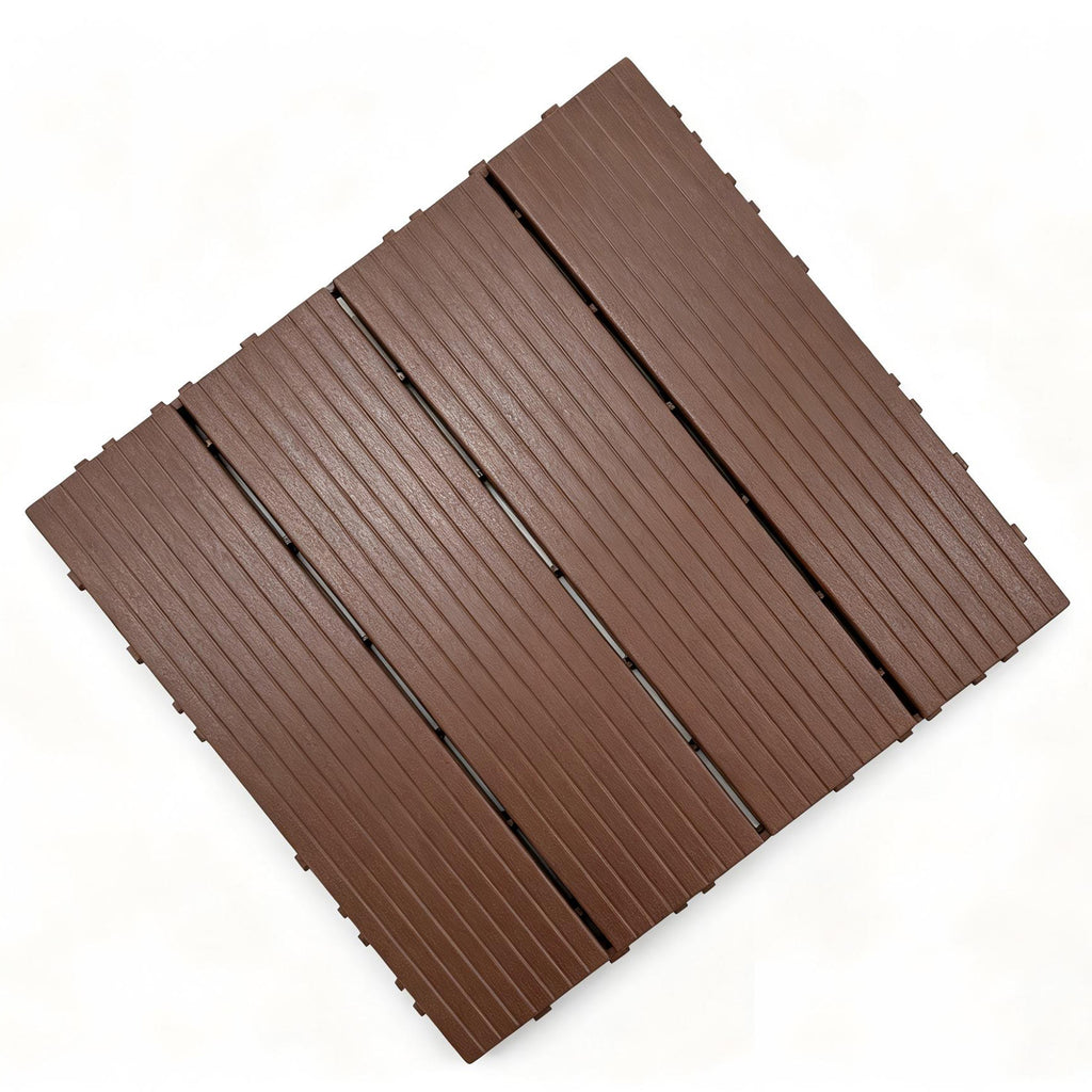 Plastic Interlocking Deck Tiles - 44 Pack