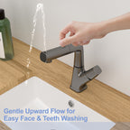 Pull-Down Bathroom Sink Faucet with Three Water Modes