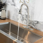 Brushed Nickel Pull-Down Kitchen Faucet