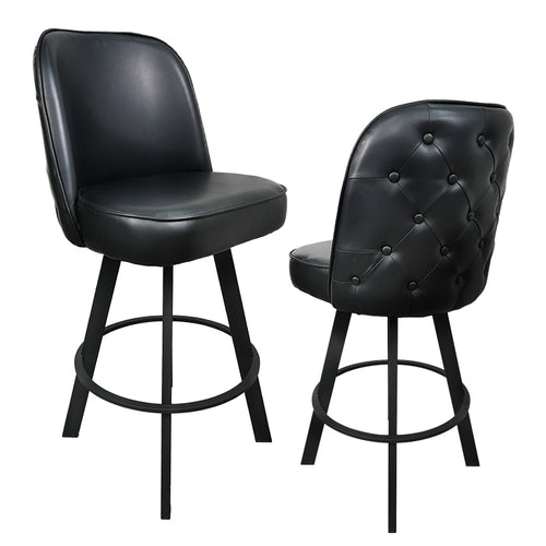 Set of 2 Commercial Grade Swivel Bar Stools
