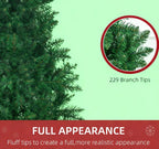Artificial Half Christmas Tree with Auto Open Steel Base