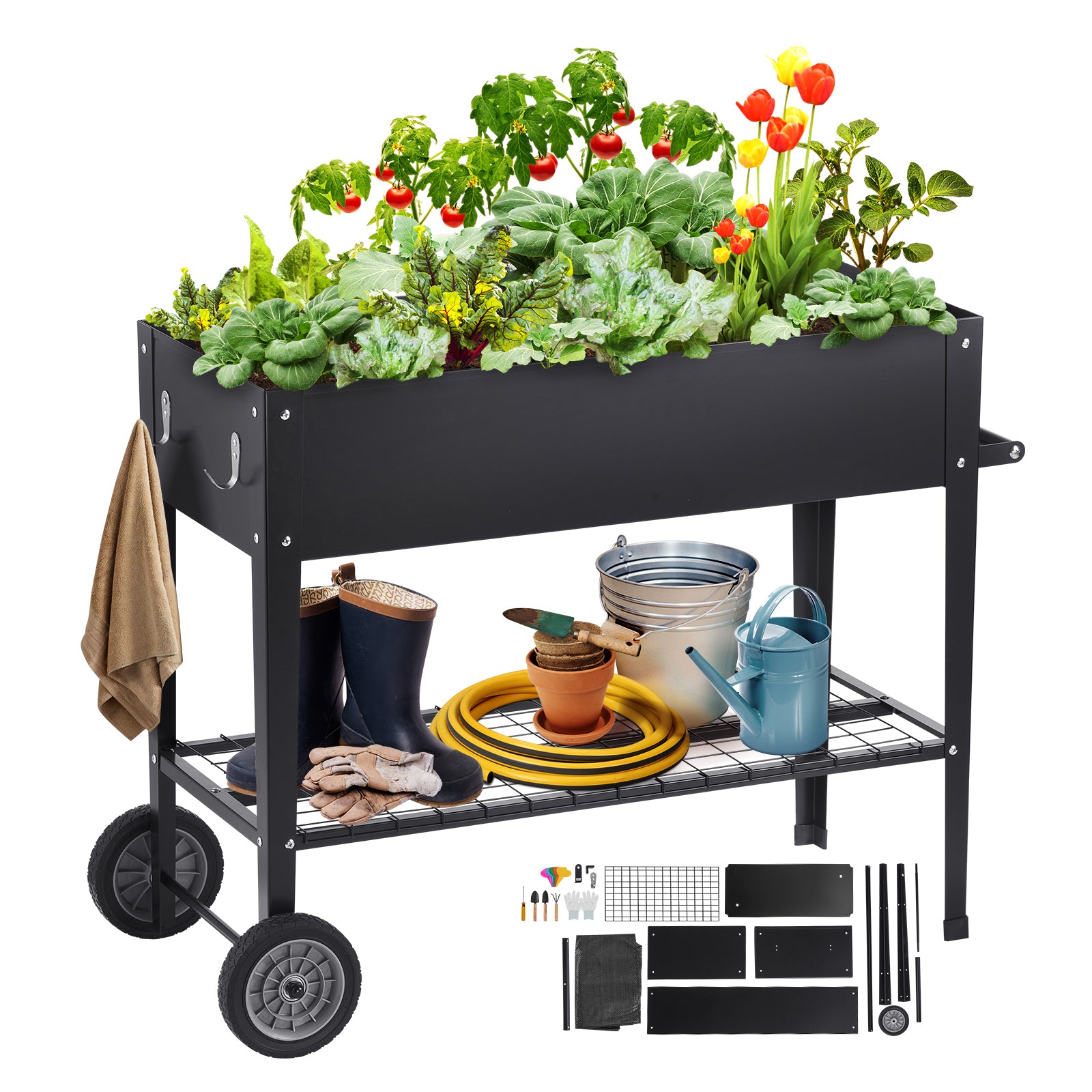 Raised Garden Bed - Galvanized Metal Planter Box