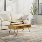 Hunter 36 Inch Wide Solid Wood Small Lift Top Coffee Table