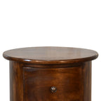 Solid Wood 3-Drawer Chestnut Drum