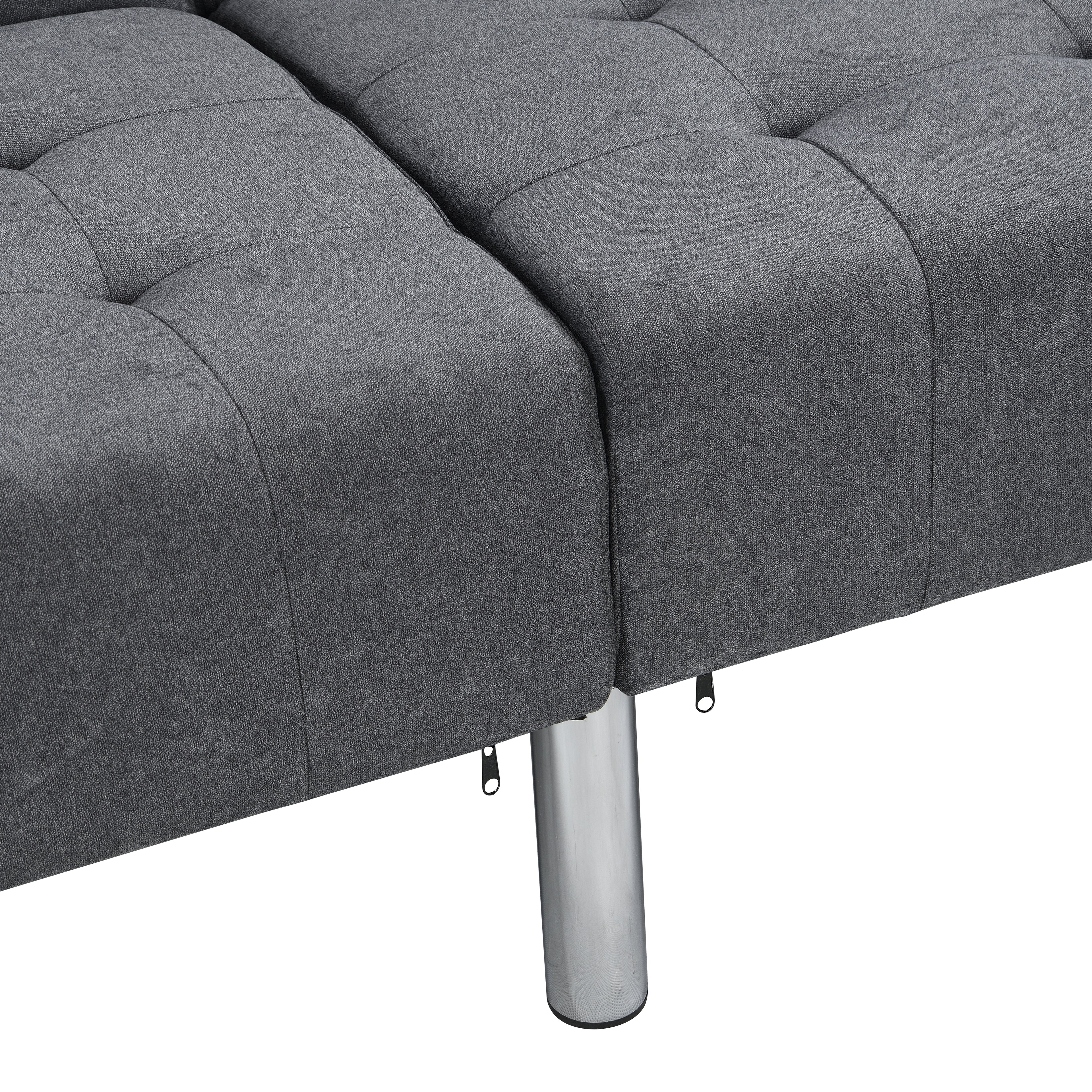 Convertible Sofa Bed in Dark Linen