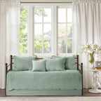 6 Piece Reversible Scalloped Edge Daybed Cover Set