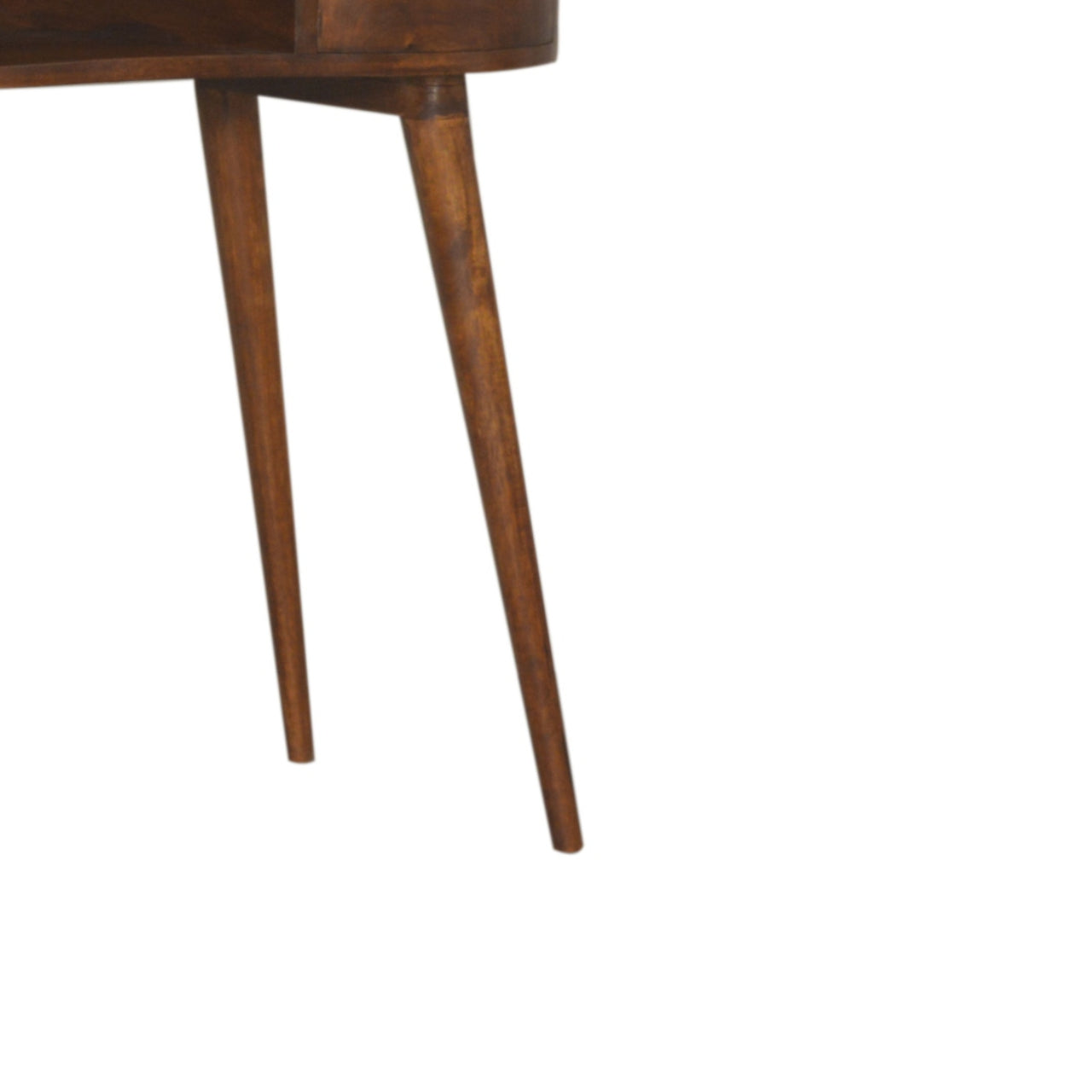Solid Wood Chestnut Rounded Writing Desk