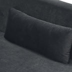 Black Velvet 2-Piece Sofa Set