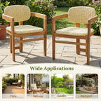 Outdoor Woven Rattan Chair Set