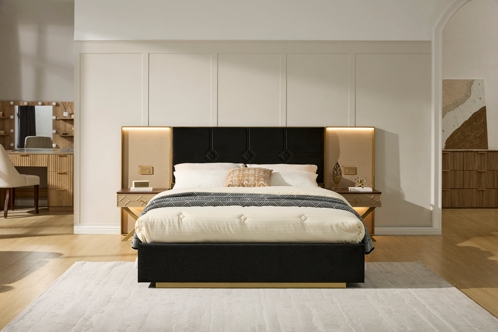 Luxurious Queen Platform Bed Frame