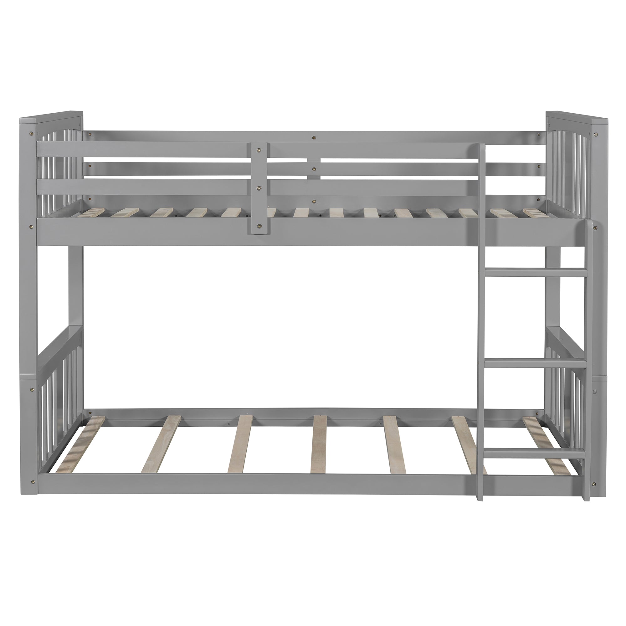 Twin Over Twin Bunk Bed with Ladder