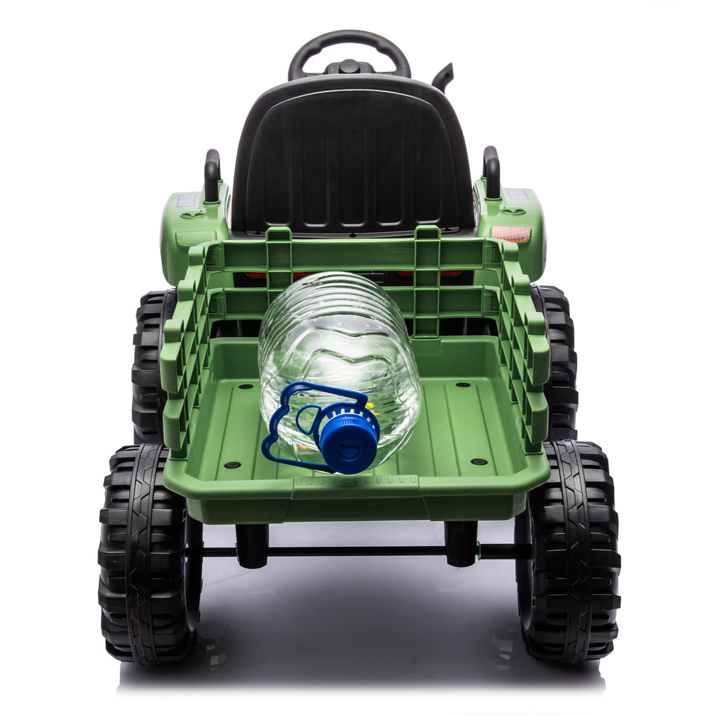 Ride On Tractor with Trailer - 24V Battery Powered Electric Toy