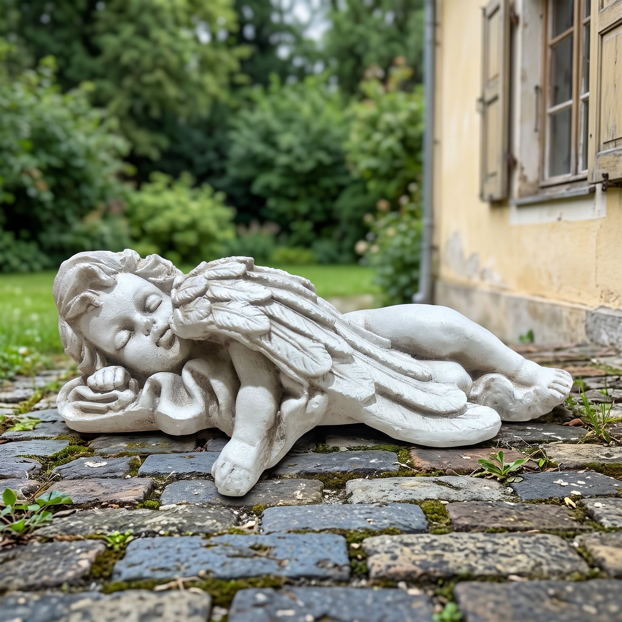 Magnesium Oxide Lying Angel Statue
