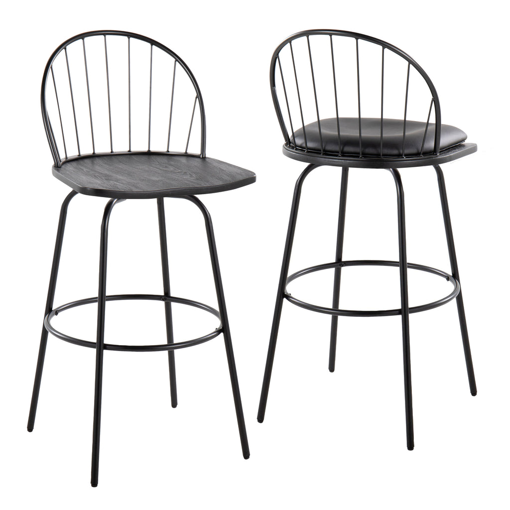30" Fixed-Height Barstool with Swivel