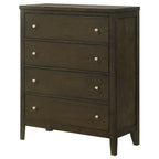 Clement Dark Cocoa 4-Drawer Chest of Drawers