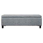 Indoor Jacquard Storage Ottoman Bench