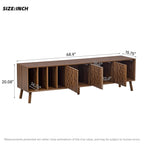 68" Mid-Century Modern TV Stand, Media Console Table
