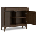 Harper 40 Inch Wide Solid Wood Entryway Storage Cabinet