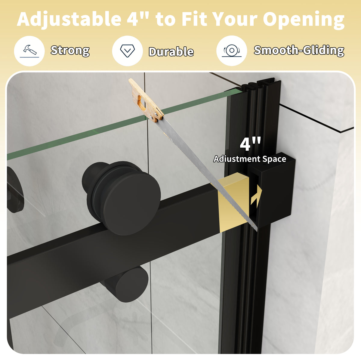 Mod Semi-Frameless Sliding Bathtub Door