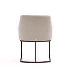 Serena Metal Vegan Leather Armchair