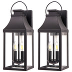 20'' Outdoor Wall Light, 2-Pack Porch Light Outdoor Wall Sconce Lantern