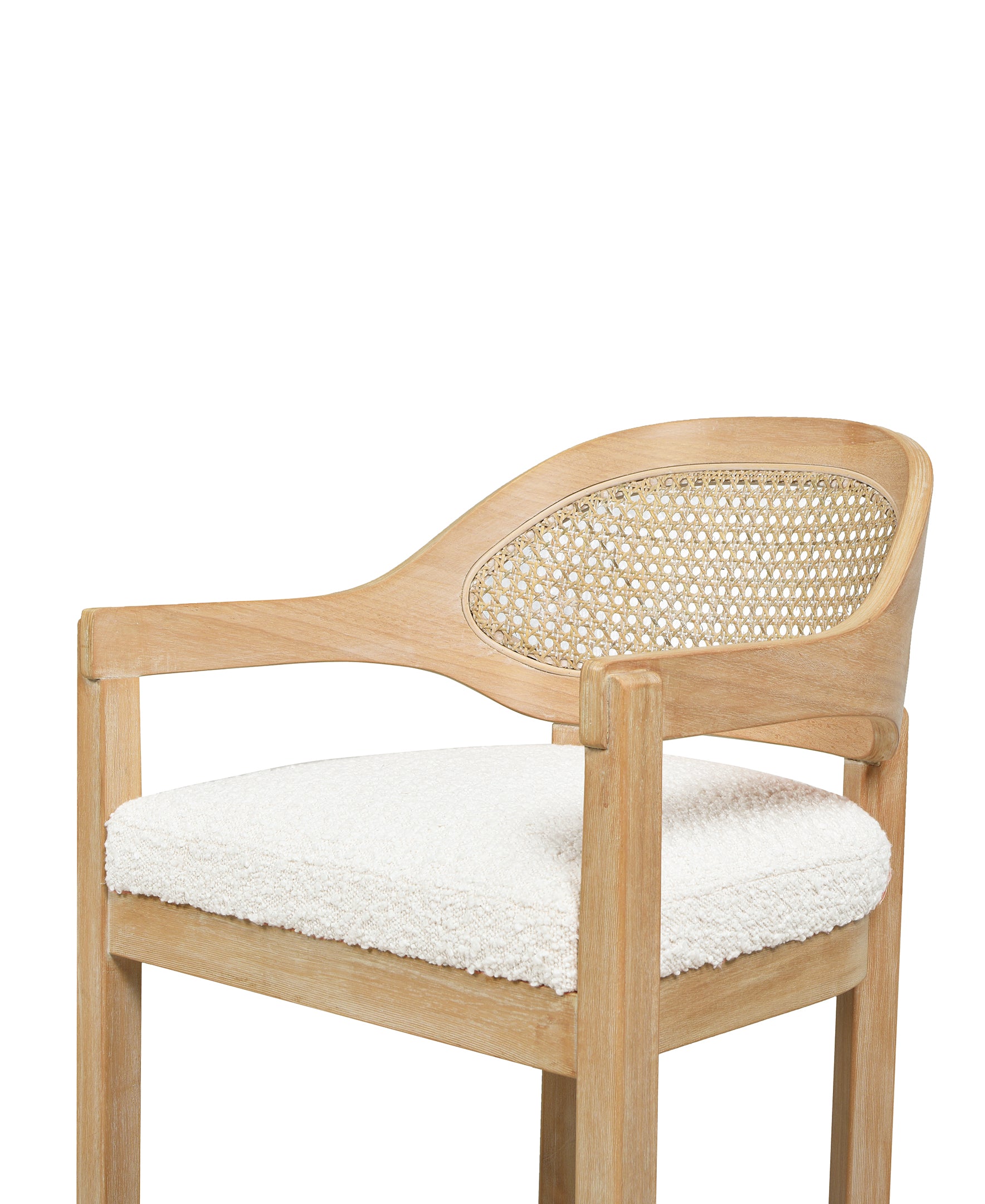 Americana Mid-Century Modern 26" Cane Back Counter Stool